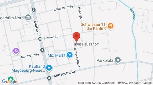 Apartments for rent i Magdeburg - kort over placeringen