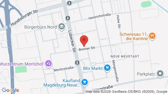 Apartments for rent i Magdeburg - kort over placeringen