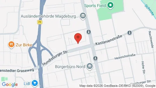 Apartments for rent i Magdeburg - kort over placeringen