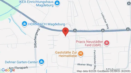 Apartments for rent i Magdeburg - kort over placeringen