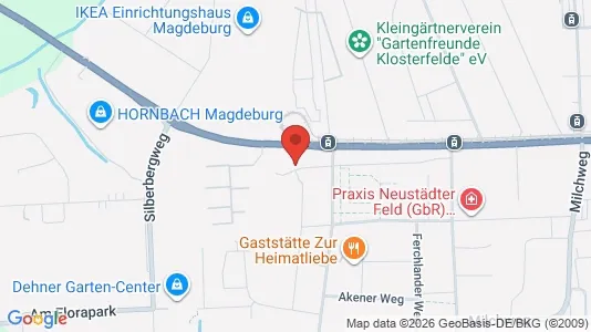 Apartments for rent i Magdeburg - kort over placeringen