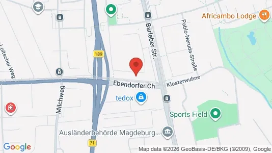 Apartments for rent i Magdeburg - kort over placeringen