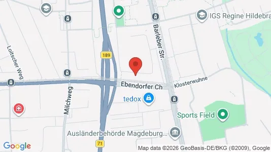 Apartments for rent i Magdeburg - kort over placeringen