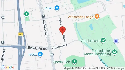 Apartments for rent i Magdeburg - kort over placeringen