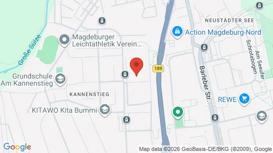 Apartments for rent i Magdeburg - kort over placeringen