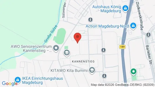Apartments for rent i Magdeburg - kort over placeringen