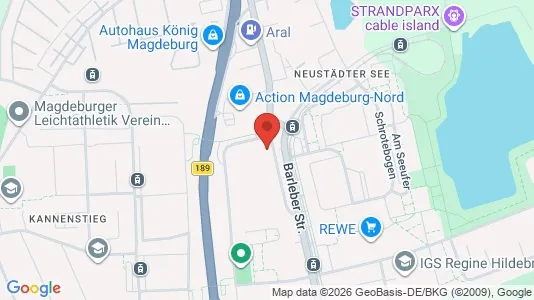 Apartments for rent i Magdeburg - kort over placeringen