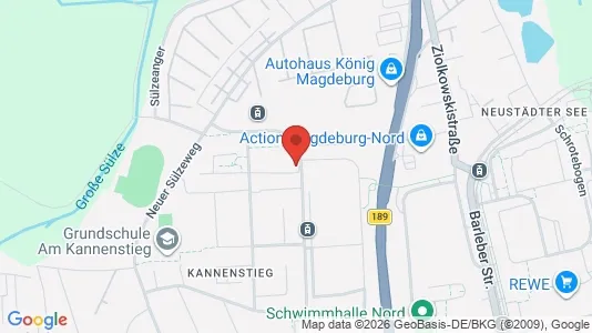 Apartments for rent i Magdeburg - kort over placeringen