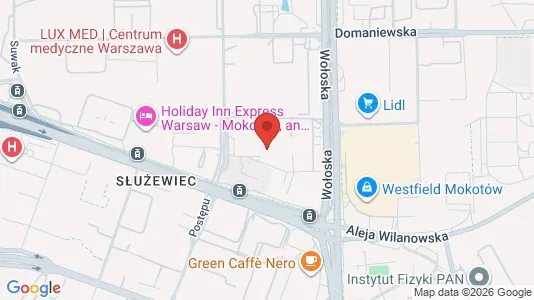 Apartments for rent i Warszawa Wawer - kort over placeringen
