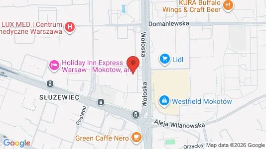 Apartments for rent i Warszawa Wawer - kort over placeringen