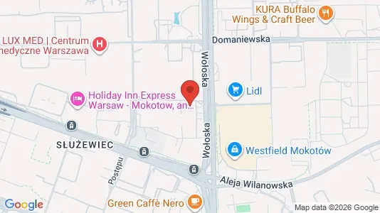 Apartments for rent i Warszawa Wawer - kort over placeringen