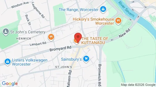 Rooms for rent i Worcester - Worcestershire - kort over placeringen