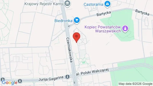 Rooms for rent i Warszawa Wawer - kort over placeringen