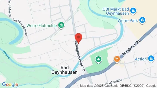 Apartments for rent i Minden-Lübbecke - kort over placeringen
