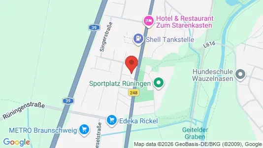 Apartments for rent i Braunschweig - kort over placeringen
