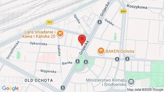 Apartments for rent i Warszawa Wawer - kort over placeringen