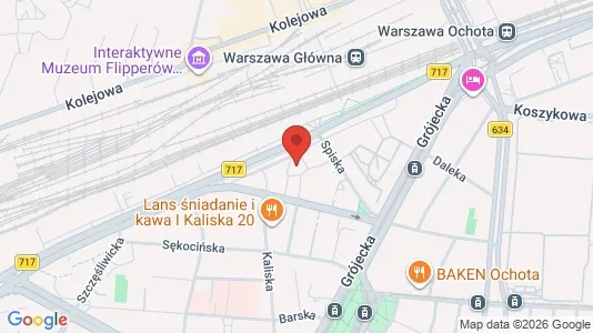 Apartments for rent i Warszawa Wawer - kort over placeringen