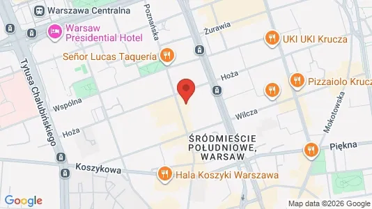Apartments for rent i Warszawa Śródmieście - kort over placeringen