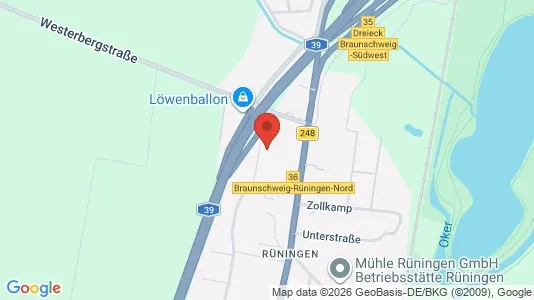 Apartments for rent i Braunschweig - kort over placeringen