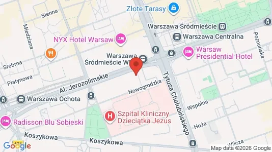 Apartments for rent i Warszawa Wawer - kort over placeringen