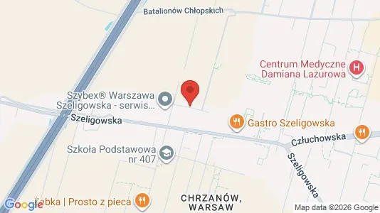 Apartments for rent i Warszawa Wawer - kort over placeringen