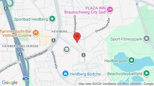 Apartments for rent i Braunschweig - kort over placeringen