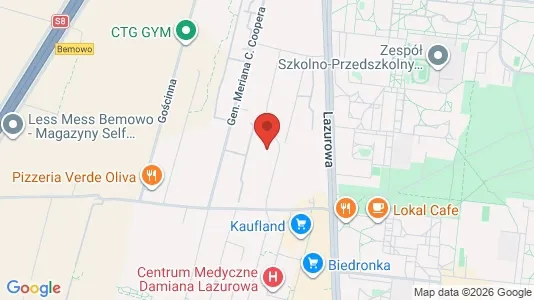 Apartments for rent i Warszawa Wawer - kort over placeringen