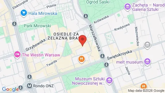 Apartments for rent i Warszawa Wawer - kort over placeringen