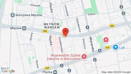 Apartments for rent i Warszawa Wawer - kort over placeringen