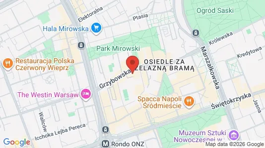 Apartments for rent i Warszawa Wawer - kort over placeringen