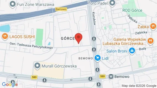 Apartments for rent i Warszawa Wawer - kort over placeringen