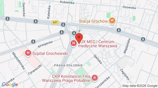 Apartments for rent i Warszawa Wawer - kort over placeringen