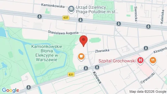 Rooms for rent i Warszawa Wawer - kort over placeringen