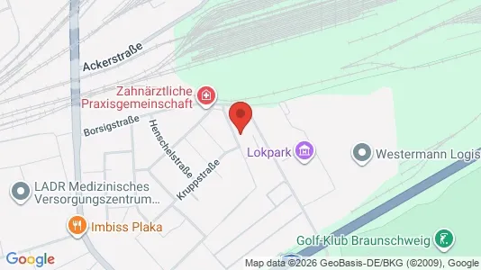 Apartments for rent i Braunschweig - kort over placeringen