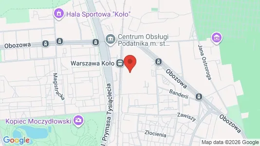 Apartments for rent i Warszawa Wola - kort over placeringen