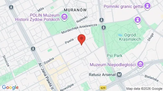 Apartments for rent i Warszawa Śródmieście - kort over placeringen