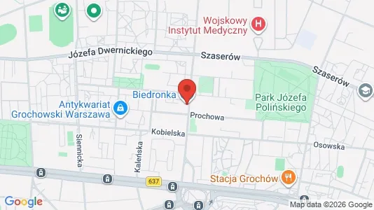 Rooms for rent i Warszawa Wawer - kort over placeringen