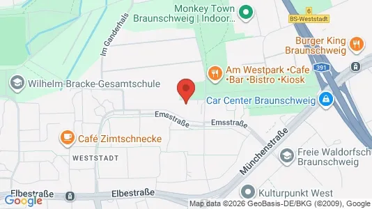 Apartments for rent i Braunschweig - kort over placeringen