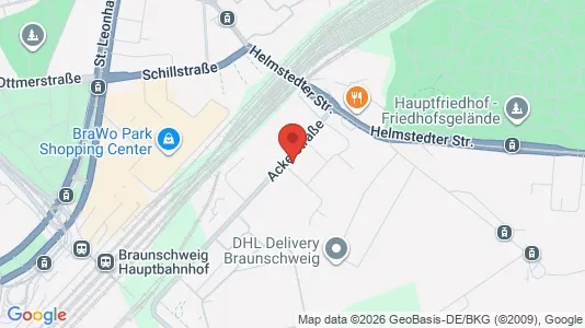 Apartments for rent i Braunschweig - kort over placeringen