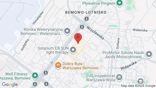 Apartments for rent i Warszawa Wawer - kort over placeringen