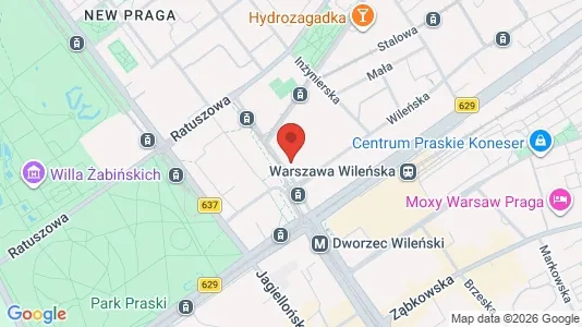 Rooms for rent i Warszawa Wawer - kort over placeringen