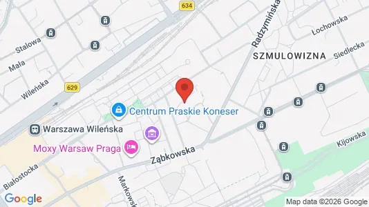 Apartments for rent i Warszawa Wawer - kort over placeringen