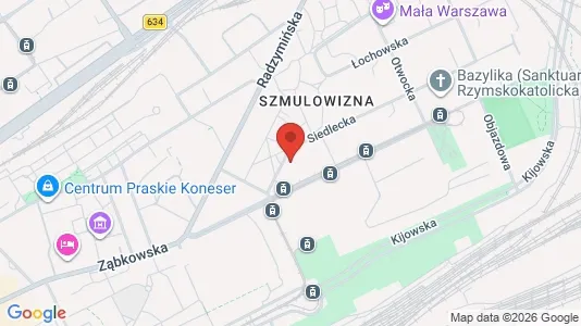 Apartments for rent i Warszawa Wawer - kort over placeringen