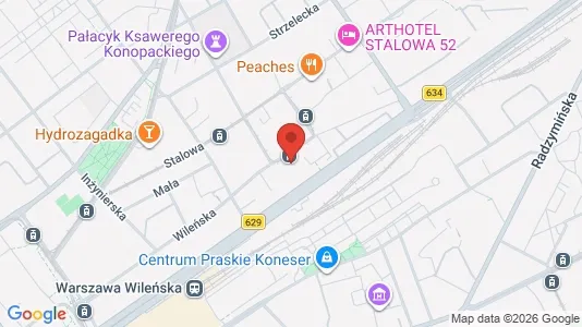 Apartments for rent i Warszawa Wawer - kort over placeringen