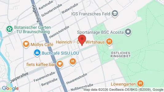 Apartments for rent i Braunschweig - kort over placeringen
