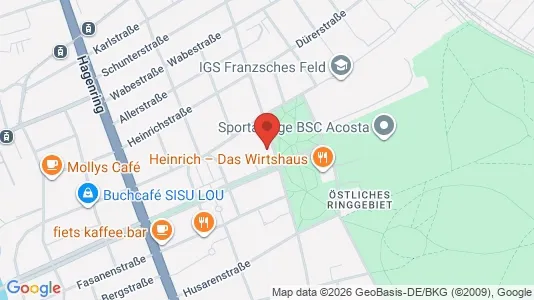 Apartments for rent i Braunschweig - kort over placeringen