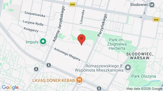 Apartments for rent i Warszawa Bielany - kort over placeringen