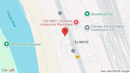 Apartments for rent i Warszawa Wawer - kort over placeringen
