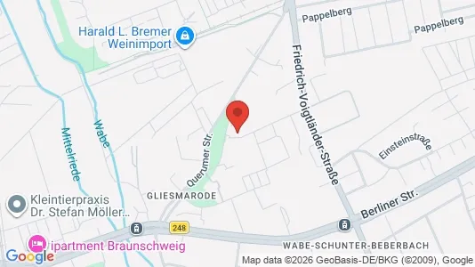 Apartments for rent i Braunschweig - kort over placeringen