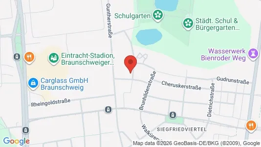 Apartments for rent i Braunschweig - kort over placeringen